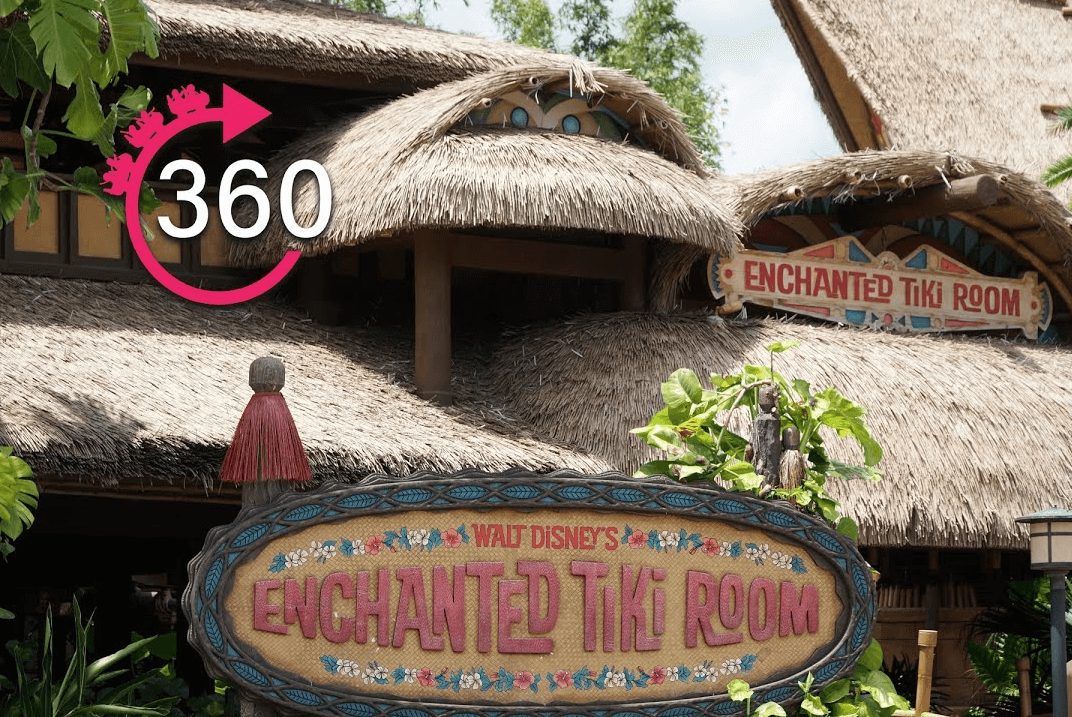 360º Viewing of the Tiki Room at The Magic Kingdom HD 4K
