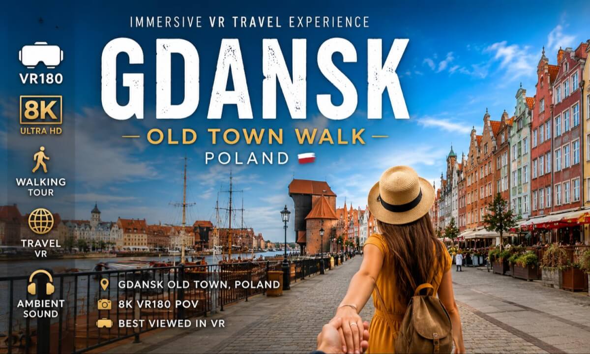 Old Town Gdansk Walk 🇵🇱 8K VR180 POV
