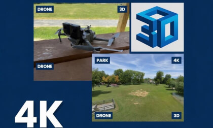 VR 3D drone Newburg WI Insta360 EVO