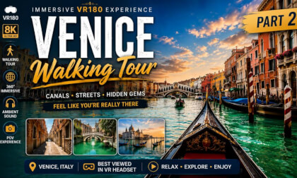 Venice Walking Tour Part 2 🇮🇹 Canals, Hidden Streets & Bridges  VR180 8K