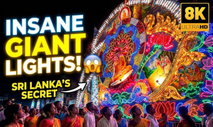 These Giant Illuminated Vesak Thoranas Will Amaze You ✨😱 | Sri Lanka 8K 360 VR