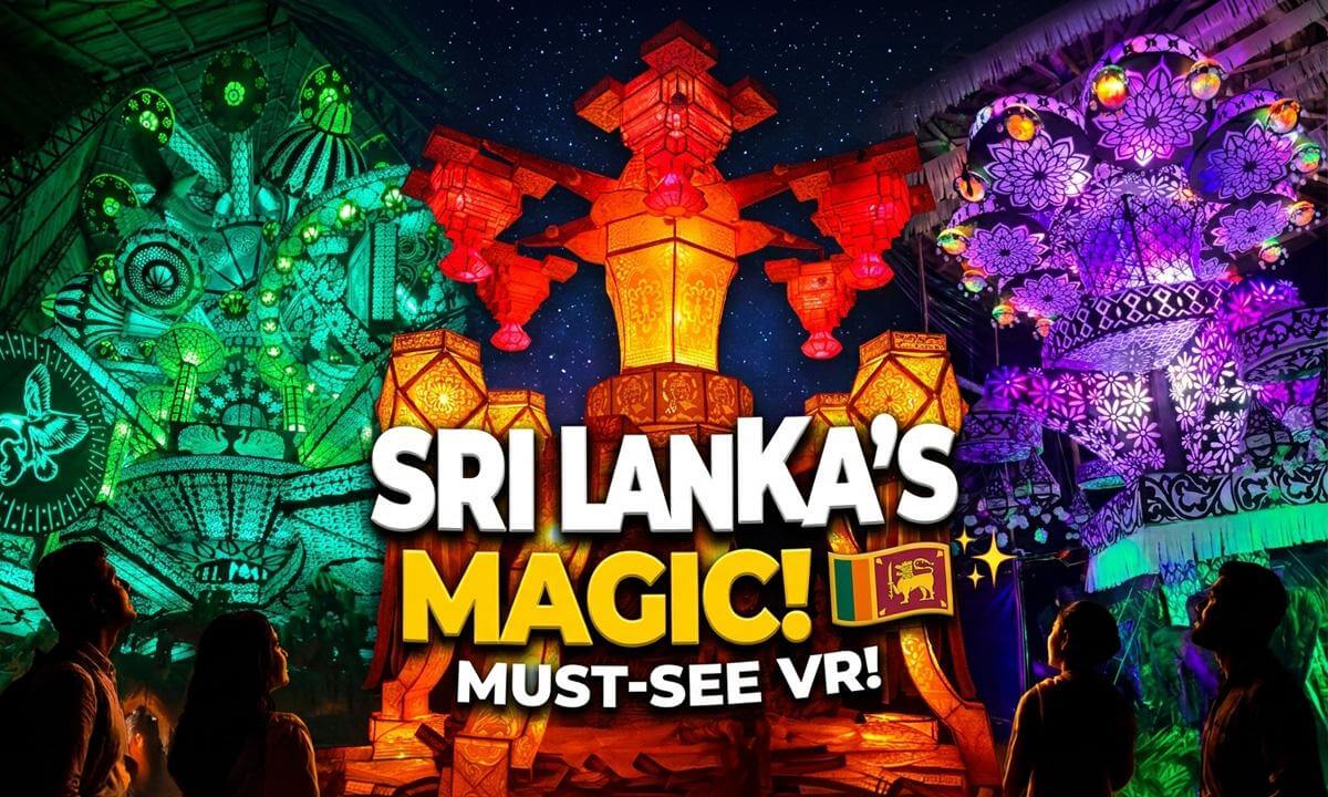 The Most Beautiful Vesak Lanterns in Sri Lanka ✨🏮 | 8K 360° VR Experience