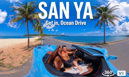 【360° VR】China's Hawaii, Sanya:  Get in! Let Me Give You a Ride on the Most Beautiful Coastal Road  8K 3D