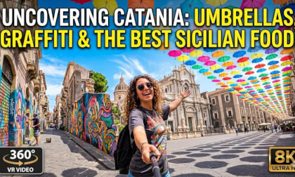 Reconnecting in Catania, Sicily: Umbrellas, Street Art & Epic Food! - 8K 360° VR