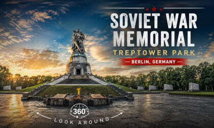 Soviet War Memorial Berlin 🇩🇪 | 360° VR Tour in 4K Ultra HD | Treptower Park | ASMR