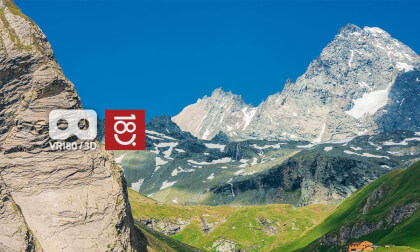 Austrian Alps. A moment above the World. VR180 Immersive Journey.