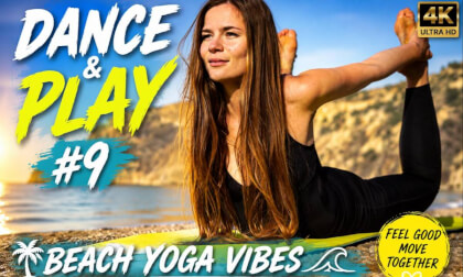 Dance & Play #9: Beach Yoga Vibes | Relaxing Sunrise Stretch & Fun by the Sea