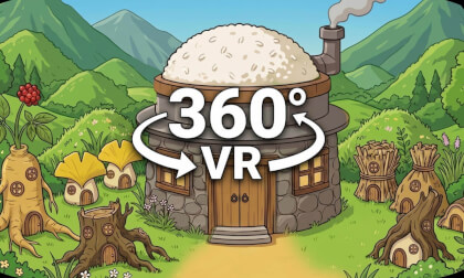 [360° VR] 김빠지는 쌀밥이네 가상 공간 투어 Virtual Tour of "Ssalbap" Animation Spaces