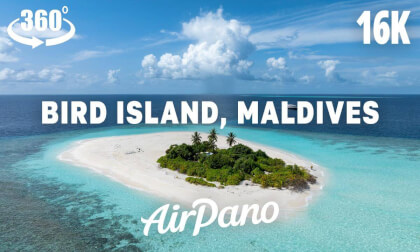 Bird Island. Maldives. VR Relaxation