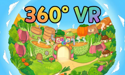 [360° VR] 김빠지는 쌀밥이네 가상 공간 투어 Virtual Tour of "Ssalbap" Animation Spaces