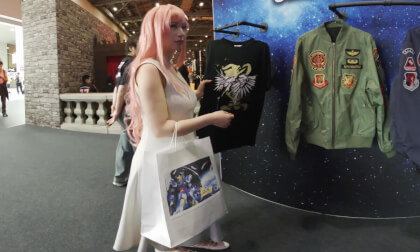 BANDAI Booth with Lacus Clyne cosplay MCM london 2026
