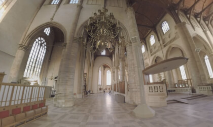 360 VR Visiting St. Lawrence Church in Rotterdam, Netherlands