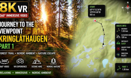 Journey to Kringlåthaugen Viewpoint Part 1 | 8K 360 VR Forest Trail | Nordic Ambient Norway