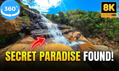 💦 Hidden Forest Waterfall Sounds 🌿 | Relaxing Nature Experience in 8K 360° VR