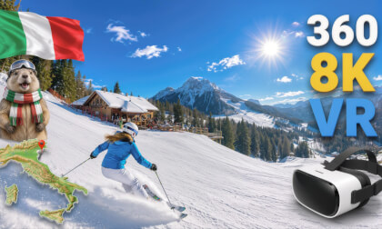 🎿🇮🇹 Kronplatz – Piste 9 | 360° 8K VR Skiing in the Dolomites
