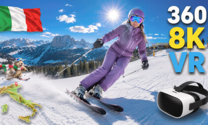 🎿🇮🇹 Alta Badia – Pistes 23 & 24 | 360° 8K VR Skiing in the Dolomites