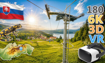 🚠 🇸🇰 Dedinky – Historic Single Chairlift to Geravy - Charming Ride | VR180 3D 6K