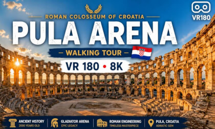 Inside the Roman Colosseum of Croatia 🇭🇷 | Pula Arena 8K VR180 Experience