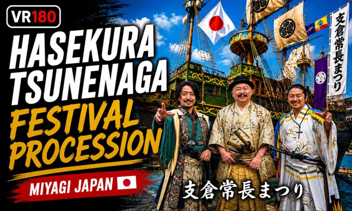 Hasekura Tsunenaga Festival Procession | Miyagi Japan VR180