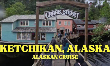 Walking to Creek Street in Ketchikan, Alaska