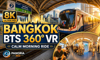 Bangkok BTS 360° VR | Calm 8K Skytrain Ride