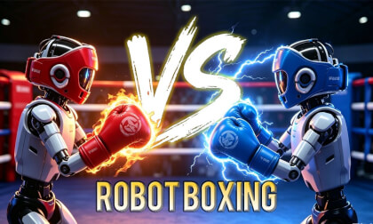 (VR 180) Robot Boxing Ring: Ultimate Showdown of Steel Fists
