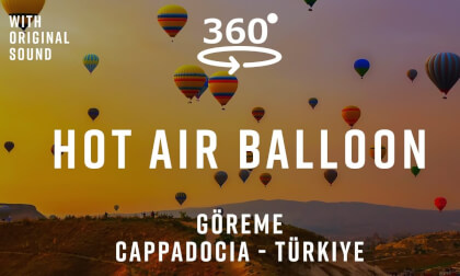 Hot Air Balloon Ride – Göreme, Cappadocia, Türkiye 🇹🇷 | 360° Flight Tour | Original Sound