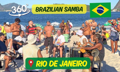 Brazilian Samba Live Session | ☀️ Rio de Janeiro Beach 360°