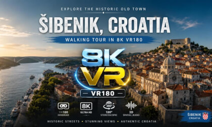 Šibenik Croatia Walking Tour 🇭🇷 8K VR180 | Explore the Historic Old Town