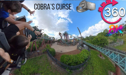 VR 360º Cobras Curse Rollercoaster at Busch Gardens Tampa