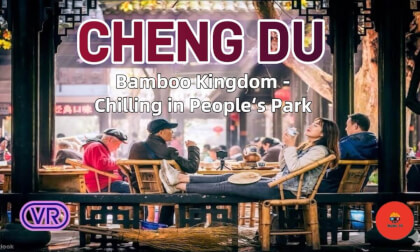 Real Summer in Chengdu China: How Locals Spend a Relaxing Afternoon in People's Park [Immersive 360° VR Vlog]
