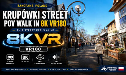 “This Street Feels Alive in VR 🇵🇱 (8K VR180)”street in Zakopane — Krupówki Street