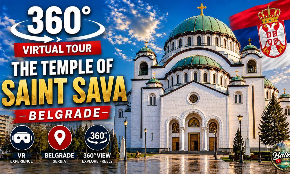 The Temple of Saint Sava Belgrade Serbia 360 4k virtual tour Hram Svetog Save Beograd Srbija