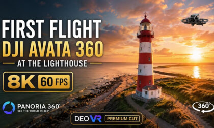 First Flight in 360° VR | DJI Avata 360 Lighthouse Premium Cut