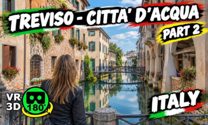 Treviso Città d’Acqua VR180 3D | Porta Calvi, Ponte Dante e Buranelli – Parte 2 (aprile 2026)