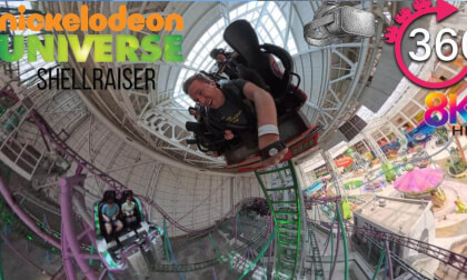 VR 360º Shellraiser Rollercoaster at Nickelodeon Universe