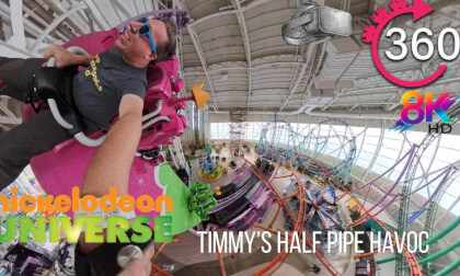 VR 360º Timmy's Half Pipe Havoc Ride at Nickelodeon Universe