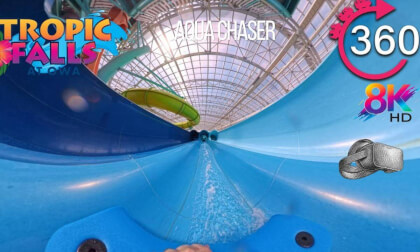 VR 360º Aqua Chaser Water Slide at Tropic Falls at OWA