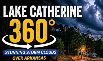 Lake Catherine 360° 🌩️ | Stunning Storm Clouds Over Arkansas | 4K VR