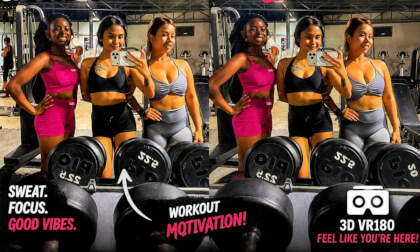 Gym Time with My Friends 3D VR180 Workout Experience
