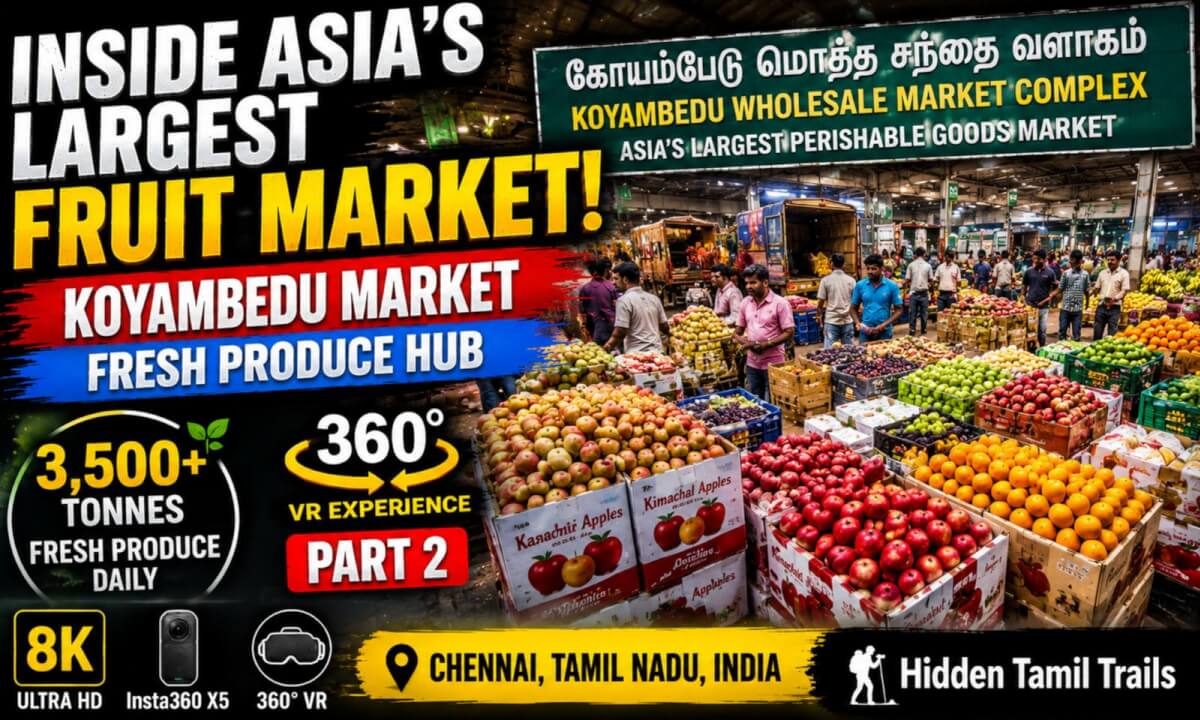 🍎 INSIDE ASIA'S LARGEST FRUIT MARKET! | KOYAMBEDU 360° VR | PART 2 🍊