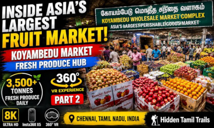 🍎 INSIDE ASIA'S LARGEST FRUIT MARKET! | KOYAMBEDU 360° VR | PART 2 🍊