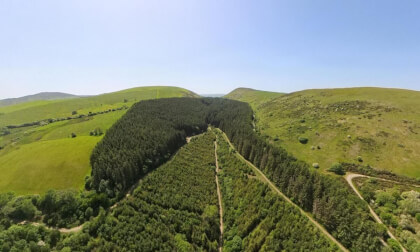 Flying over North Wales UK