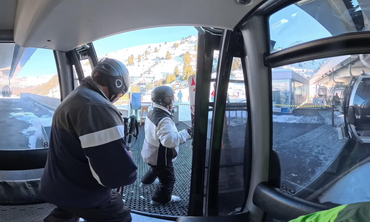 8EUB Hohe Mut Bahn I Gondola Gurgl 8er Hohemutbahn II ski lift Obergurgl Ötztal Austria