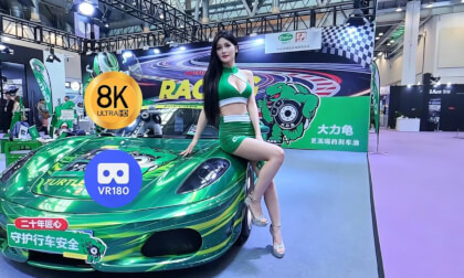 Miniskirt Racing Model Dance on GT Show 火辣身材车模小姐姐热舞幕后