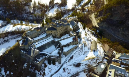 Fort Queyras, Hautes-Alpes, France, in 3D SBS LR relax video for VR