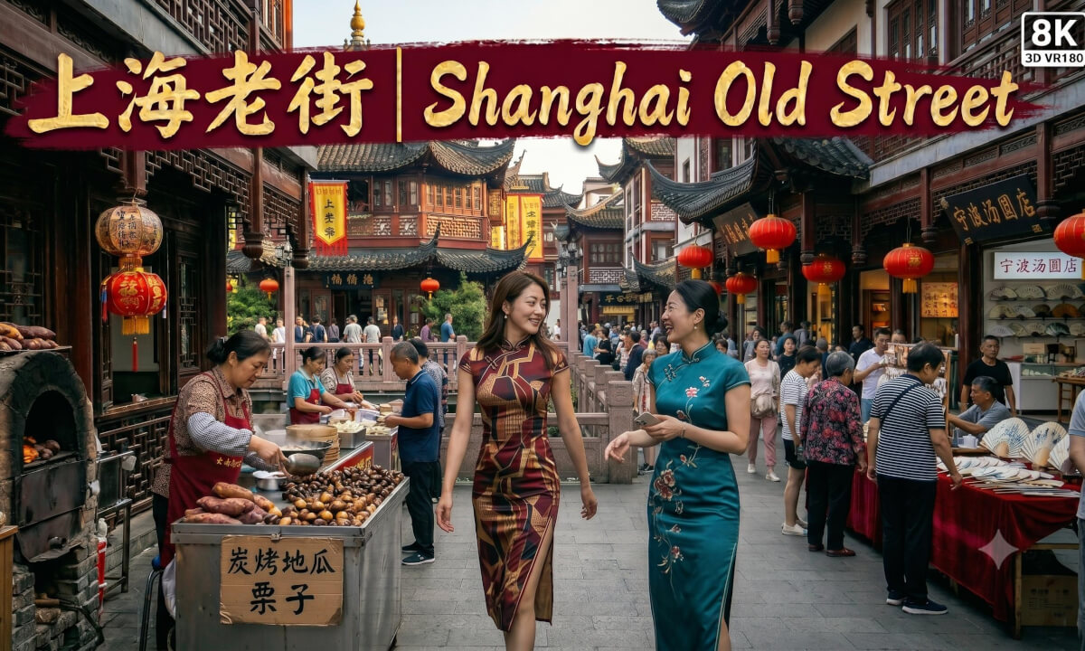 8K3D VR180 | Dreams in Crimson Wood: Shanghai Old Street | 雕梁画栋间:梦回上海老街