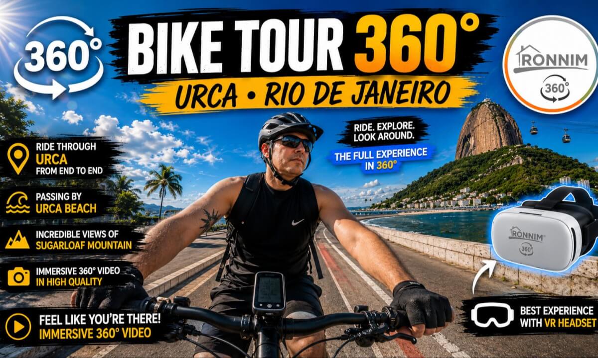 360° Bike Ride Through Urca – One of Rio de Janeiro's Most Beautiful Neighborhoods! 🇧🇷