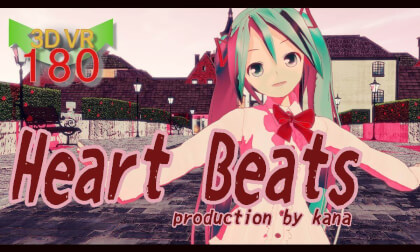 HatsuneMiku "Heart Beats of Lyrics" VR180