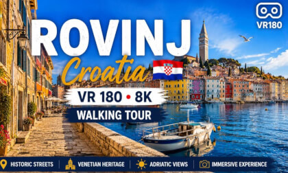 Rovinj Croatia 🇭🇷 8K VR180 Walking Tour | Feels Like a Mediterranean Dream